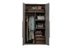 Miniature 2 door cabinet in grey walnut veneer Rens 5