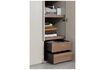 Miniature 2 door cabinet in grey walnut veneer Rens 6