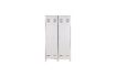 Miniature 2-door white wooden locker Stijn 1