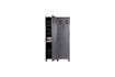 Miniature 2-door wooden locker anthracite Stijn 8