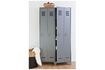 Miniature 2-door wooden locker anthracite Stijn 2