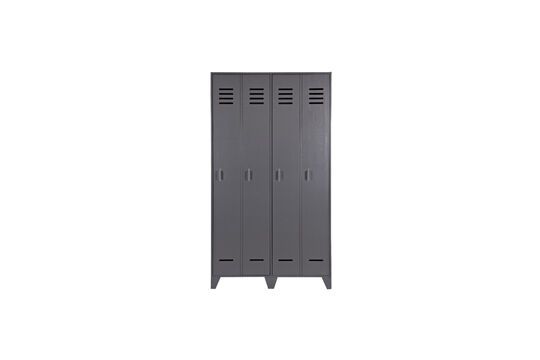 2-door wooden locker anthracite Stijn Clipped