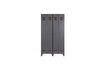 Miniature 2-door wooden locker anthracite Stijn 1