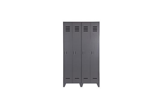 2-door wooden locker anthracite Stijn