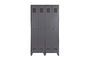 Miniature 2-door wooden locker anthracite Stijn Clipped