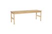 Miniature 2 seater beige wood bench Nomade 1