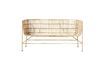 Miniature 2 seater bench in beige rattan Cuun 1