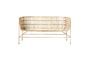 Miniature 2 seater bench in beige rattan Cuun Clipped