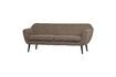 Miniature 2 seater sofa in brown fabric Rocco 5