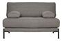 Miniature 2 seater sofa in grey fabric Sleeve Clipped