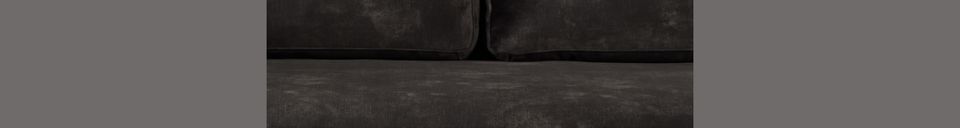 Material Details 3-seater Houda sofa in anthracite colour