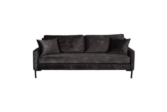 3-seater Houda sofa in anthracite colour Clipped