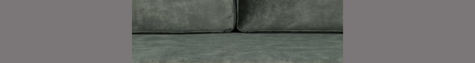Material Details 3-seater Houda sofa in forest colour