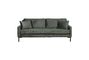 Miniature 3-seater Houda sofa in forest colour Clipped