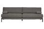 Miniature 3 seater sofa in anthracite fabric Sleeve Clipped