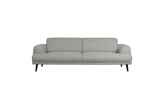 3 seater sofa in ash grey fabric Brush Clipped