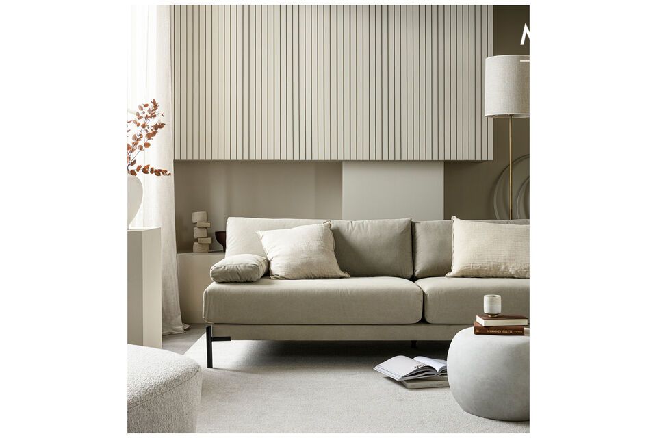 Simplicity, comfort and elegance: the neutral and trendy sofa of your dreams.