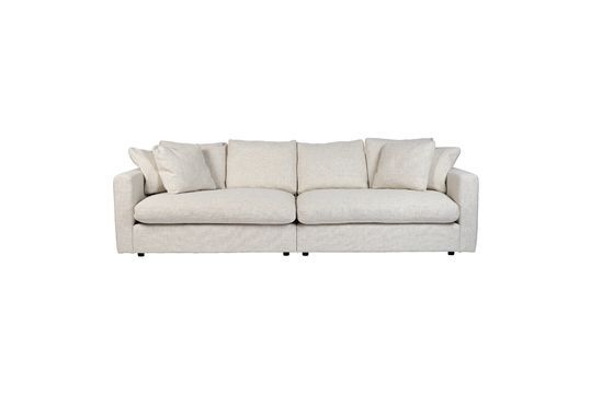 3 seater sofa in cream fabric Sense Clipped