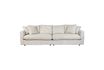 Miniature 3 seater sofa in cream fabric Sense 1