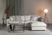 Miniature 3 seater sofa in cream fabric Sense 2