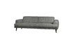 Miniature 3 seater sofa in dark grey fabric Brush 3