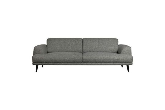 3 seater sofa in dark grey fabric Brush Clipped