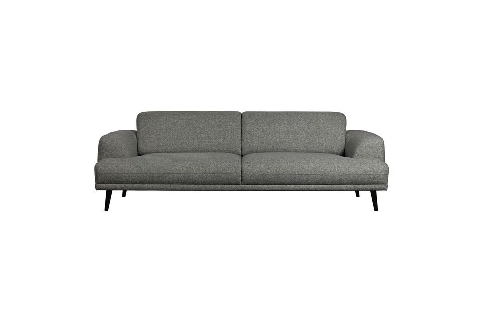 3 seater sofa in dark grey fabric Brush Vtwonen