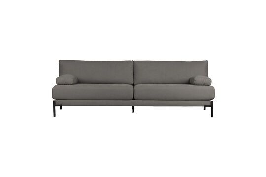 3 seater sofa in dark grey fabric Sleeve Clipped
