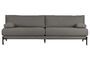 Miniature 3 seater sofa in dark grey fabric Sleeve Clipped