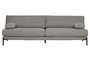 Miniature 3-seater sofa in gray fabric Sleeve Clipped