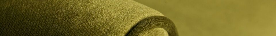 Material Details 3-seater sofa in green velvet Rocco