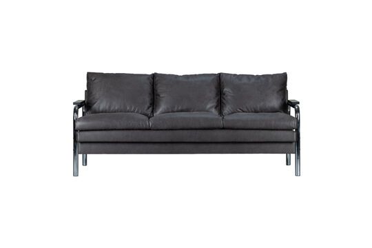 3-seater sofa in grey fabric Tube