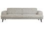 Miniature 3 seater sofa in light grey fabric Brush Clipped