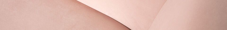 Material Details 3 seater sofa in pale pink velvet Studio