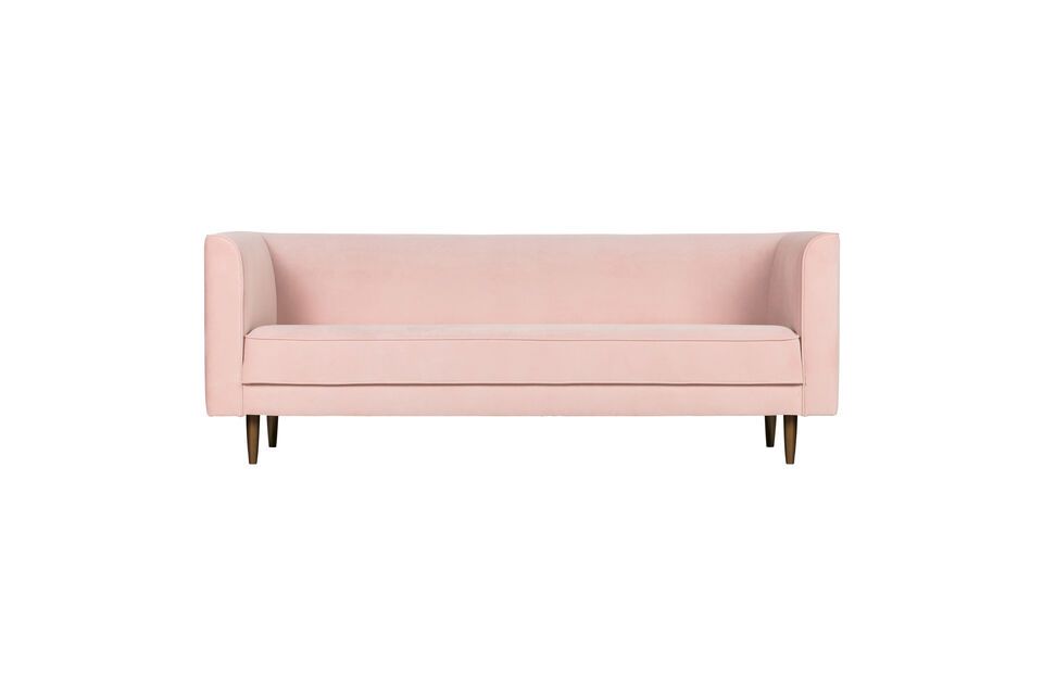 3 seater sofa in pale pink velvet Studio Vtwonen