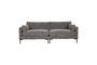 Miniature 3-seater Summer Sofa anthracite grey Clipped