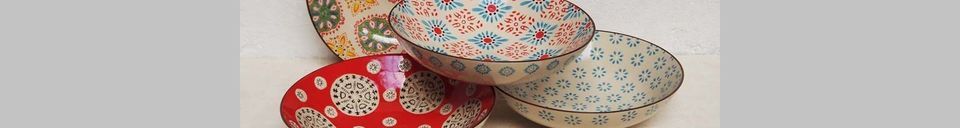 Material Details 4 Bohemian pasta plates