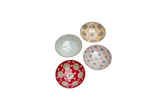 4 Bohemian pasta plates Clipped