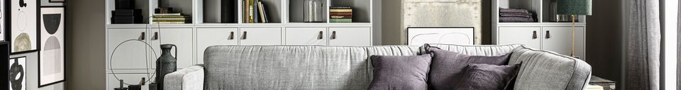 Material Details 4-door open cabinet in grey metal PIN