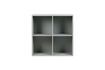 Miniature 4-door open cabinet in grey metal PIN 1