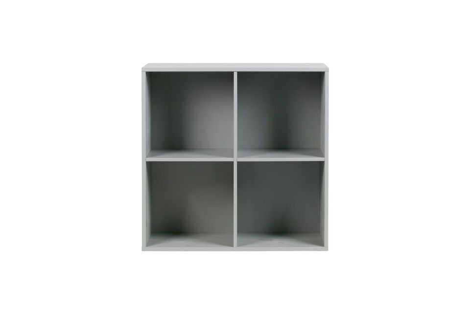 4-door open cabinet in grey metal PIN Vtwonen