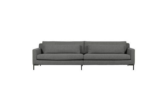 4-seater sofa in dark gray fabric Hang Clipped