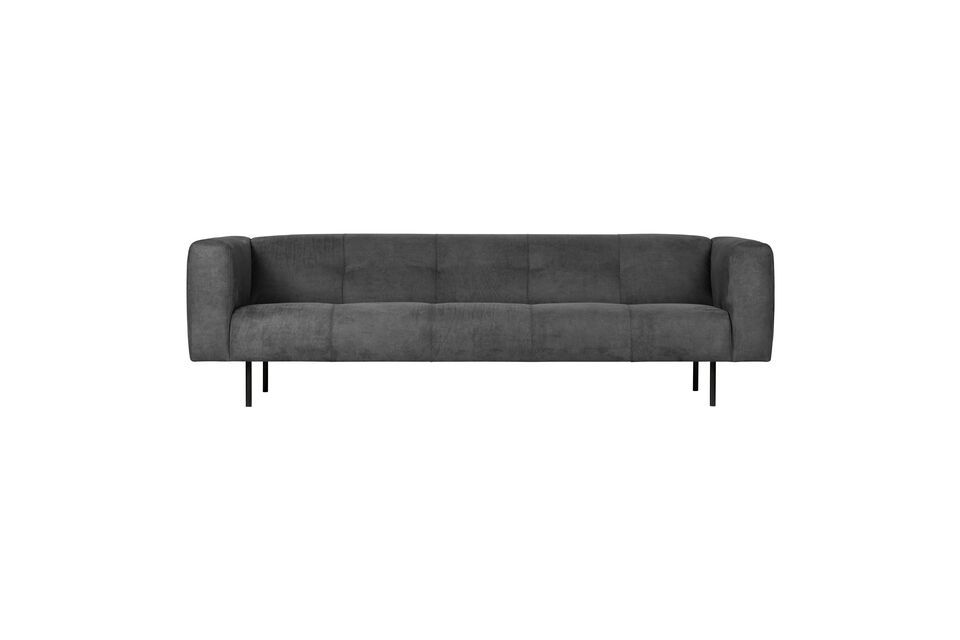 4-seater sofa in dark grey fabric Skin Vtwonen