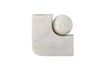 Miniature Abbelin white marble candlestick 2