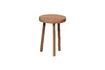 Miniature Acacia wood stool beige Manzi 3