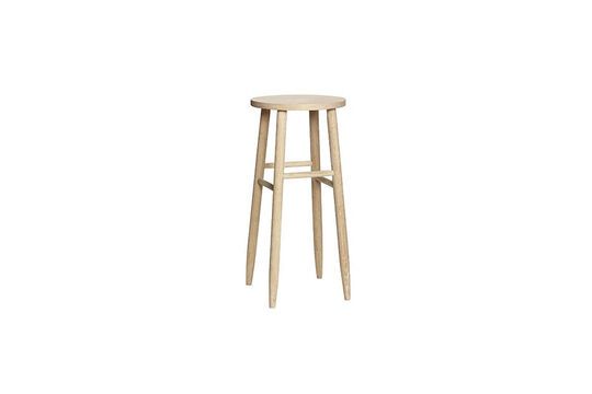 Acorn light wood bar stool