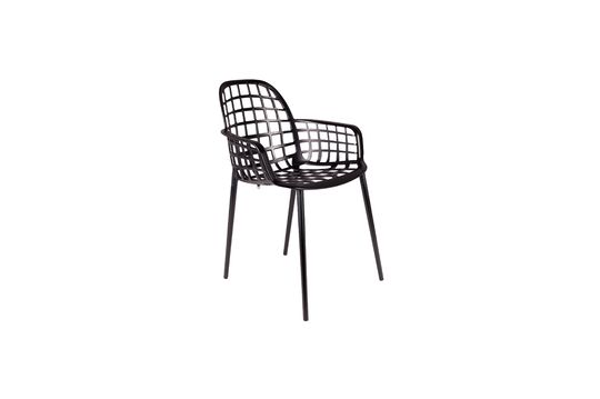 Albert Kuip garden armchair black Clipped