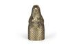 Miniature Alligator gold recycled aluminum vase 6