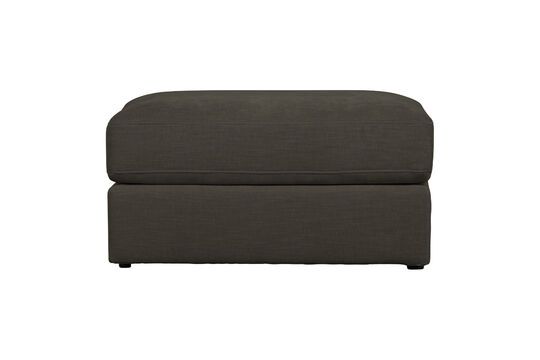Anthracite fabric pouf Family Clipped