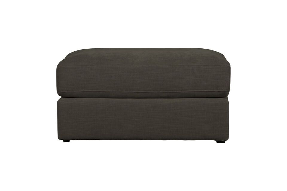 Anthracite fabric pouf Family Vtwonen